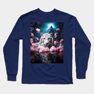 Resting White Tiger 2 Long Sleeve T-Shirt